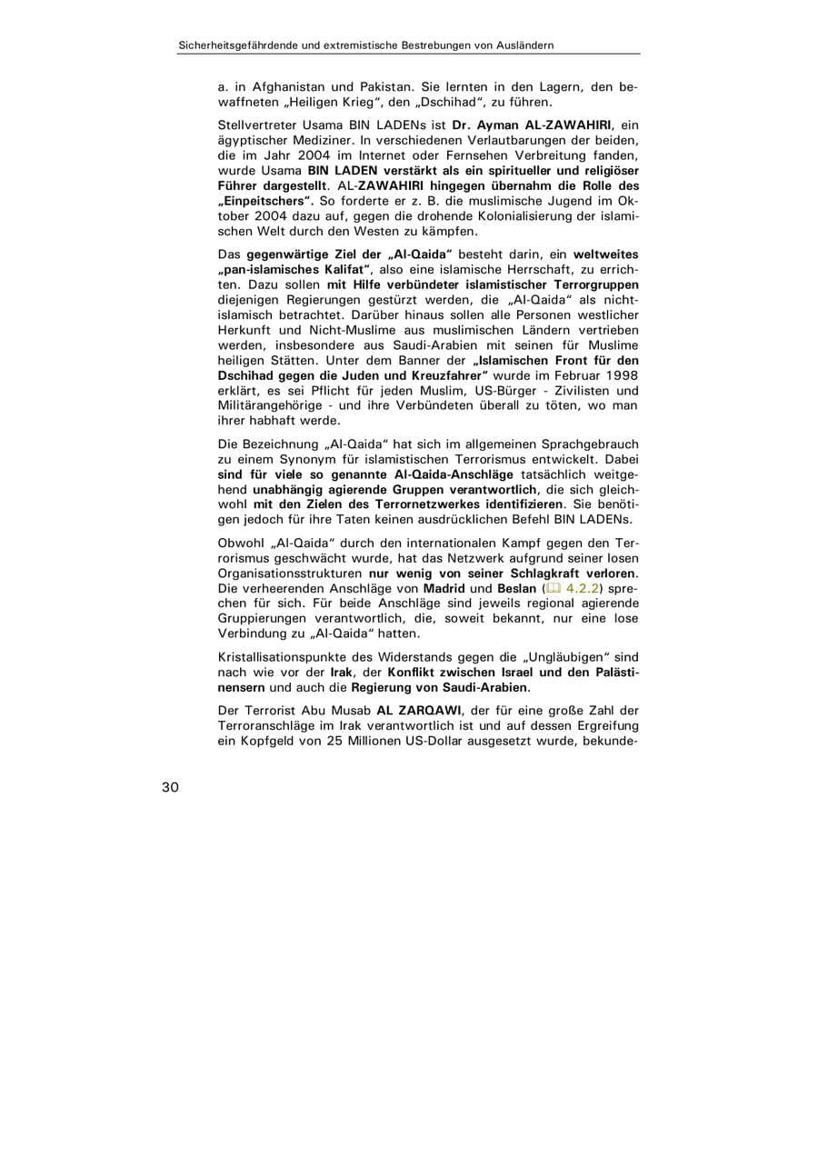 Seite 31 des Verfassungsschutzbericht 2004 Hamburg