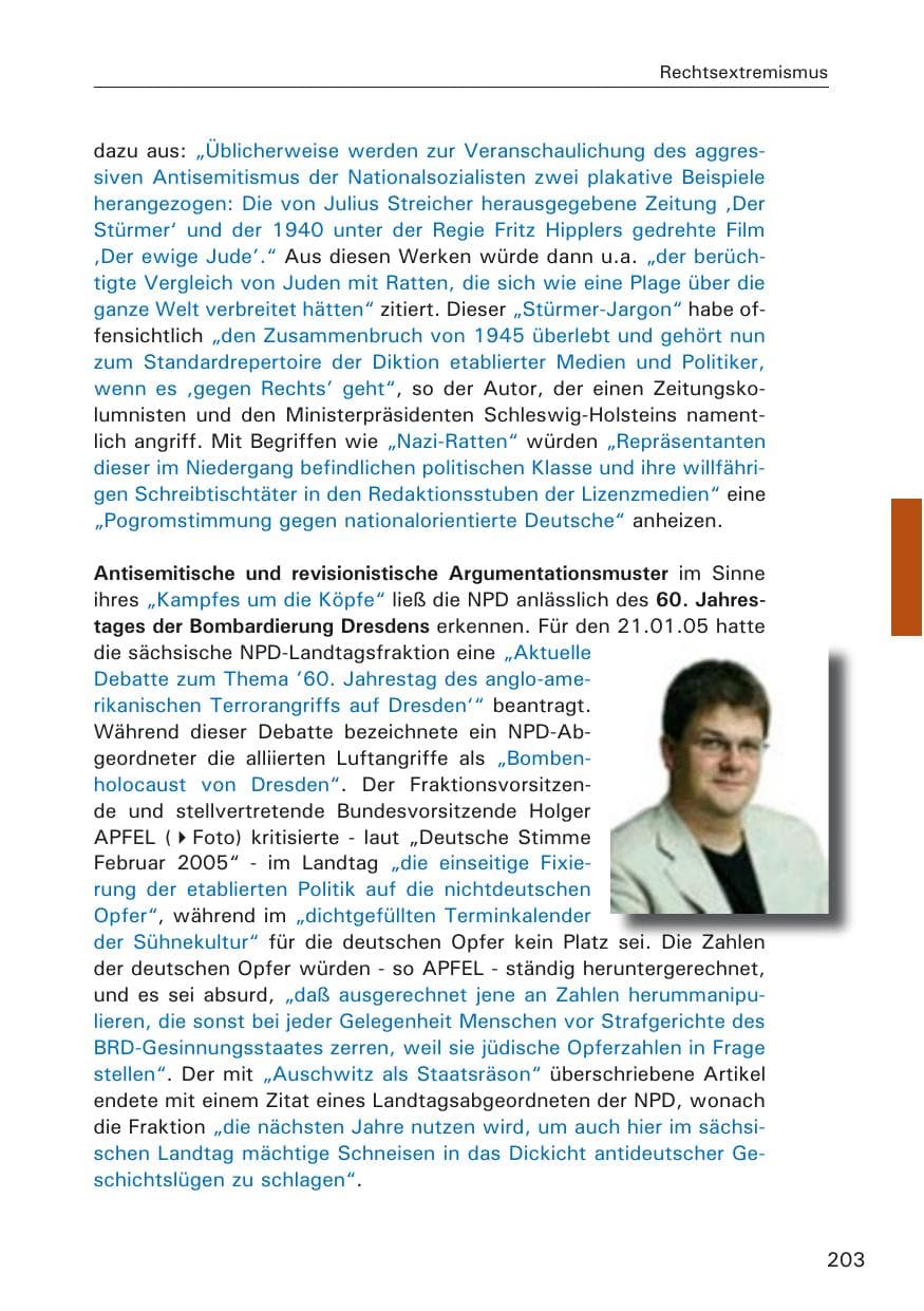 Seite 203 des Verfassungsschutzbericht 2005 Hamburg