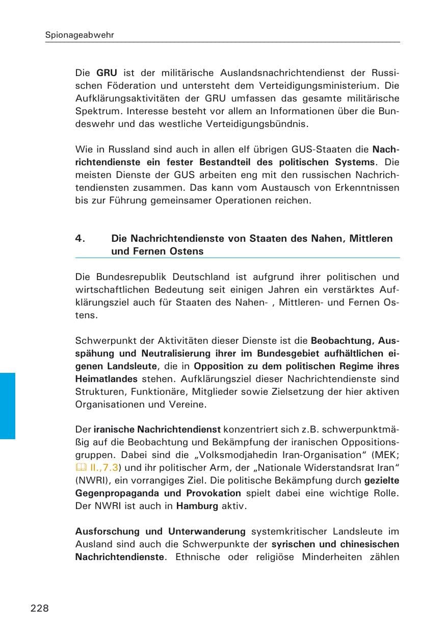 Seite 228 des Verfassungsschutzbericht 2005 Hamburg