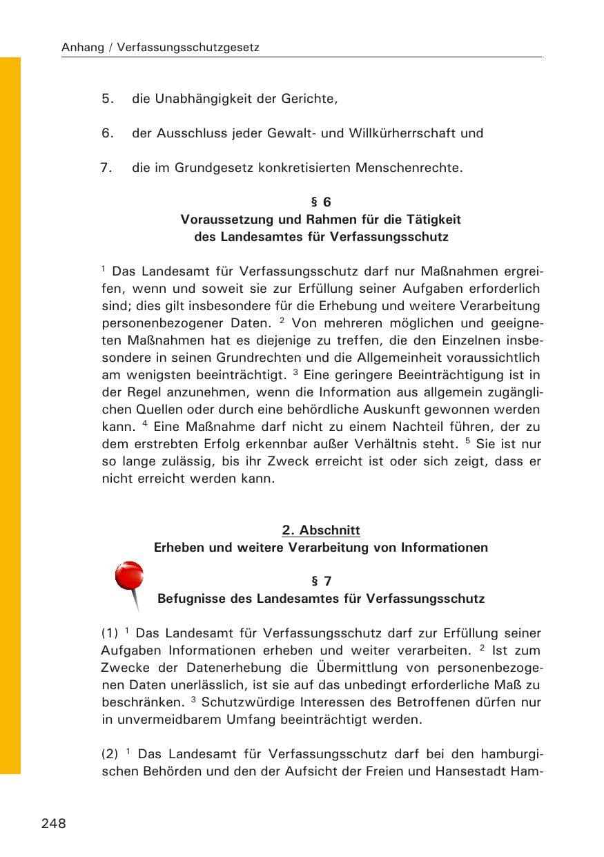 Seite 248 des Verfassungsschutzbericht 2005 Hamburg