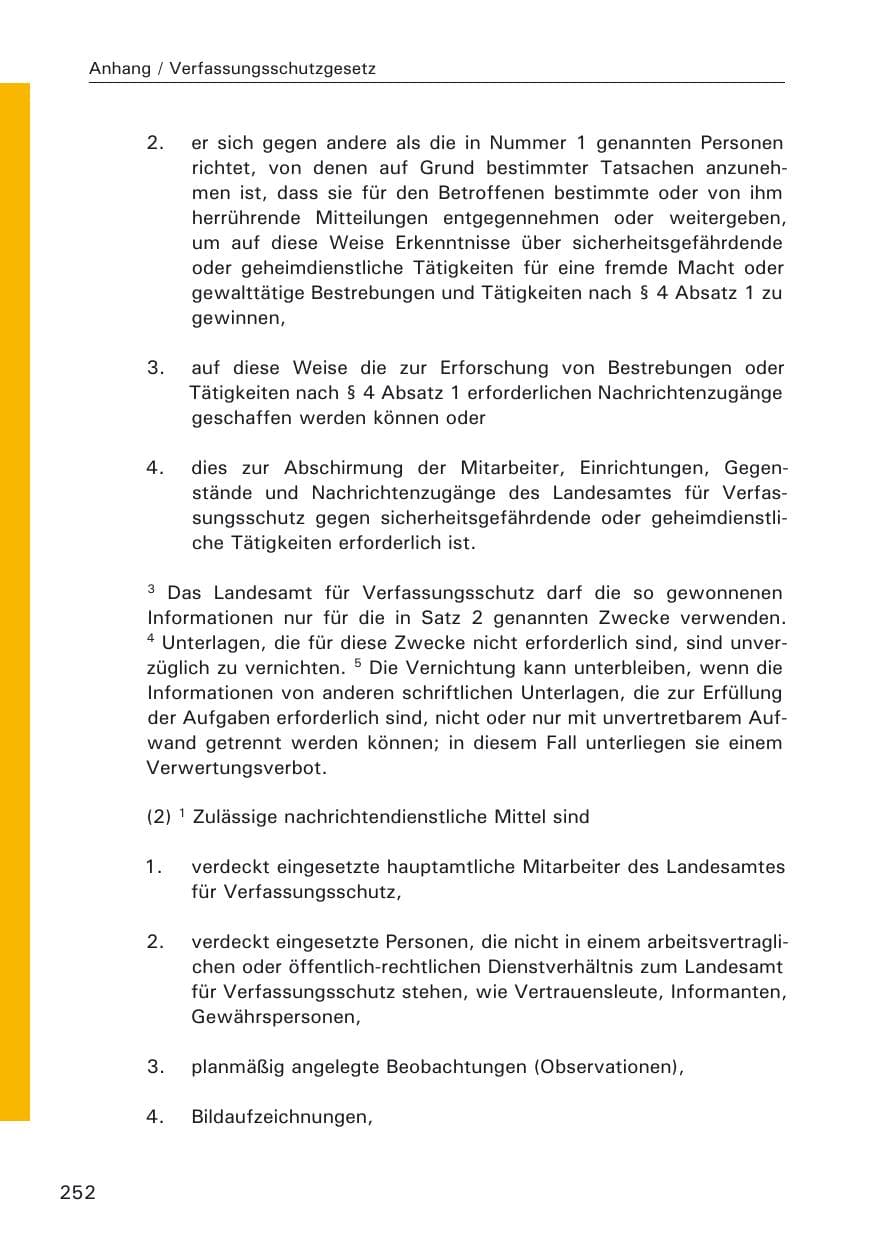 Seite 252 des Verfassungsschutzbericht 2005 Hamburg