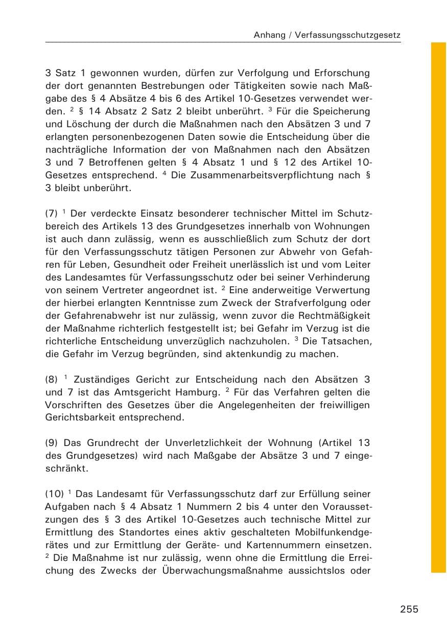 Seite 255 des Verfassungsschutzbericht 2005 Hamburg