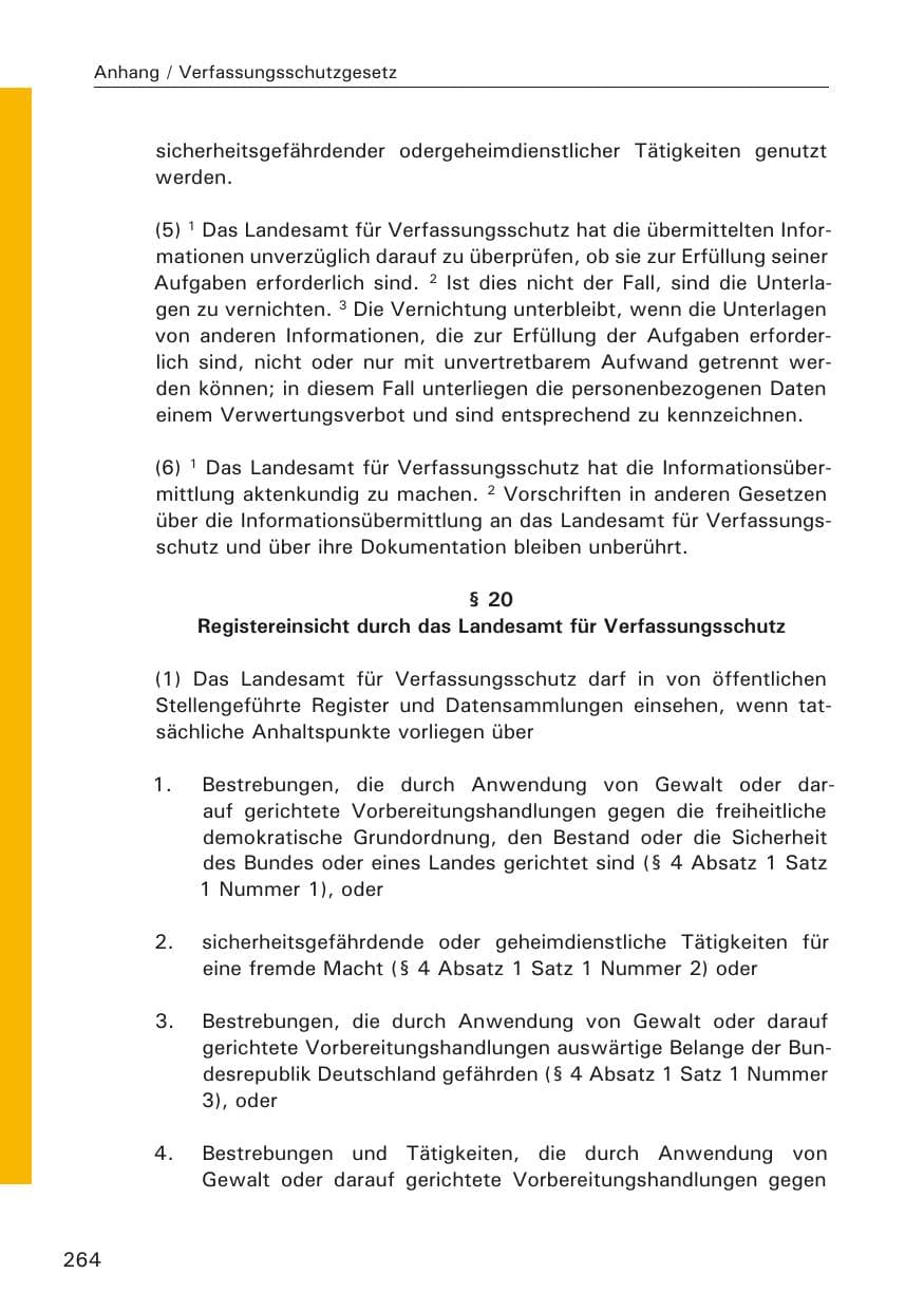 Seite 264 des Verfassungsschutzbericht 2005 Hamburg