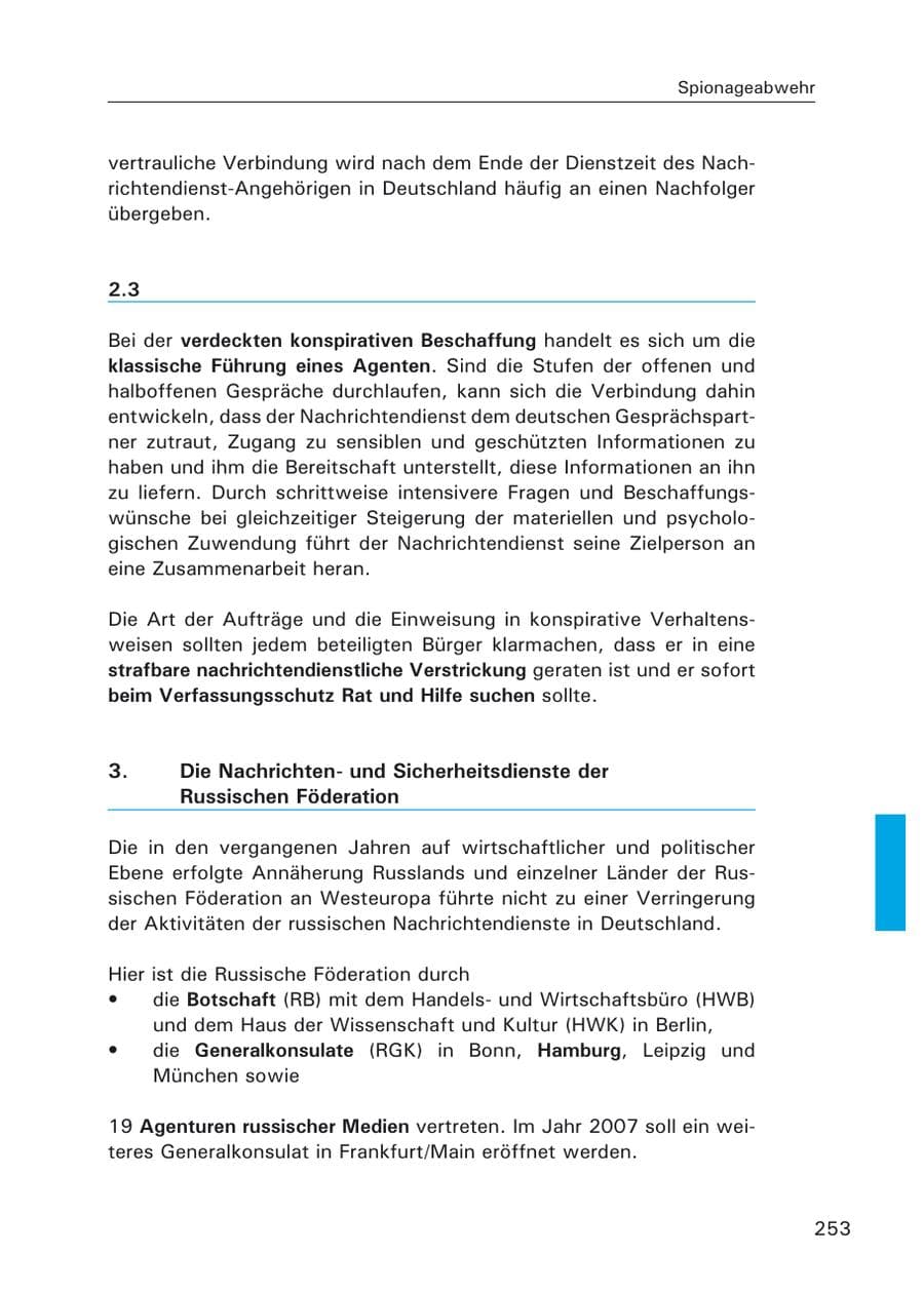 Seite 255 des Verfassungsschutzbericht 2006 Hamburg