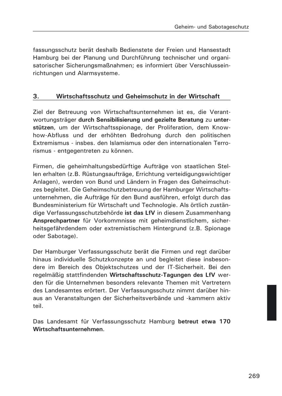 Seite 271 des Verfassungsschutzbericht 2006 Hamburg