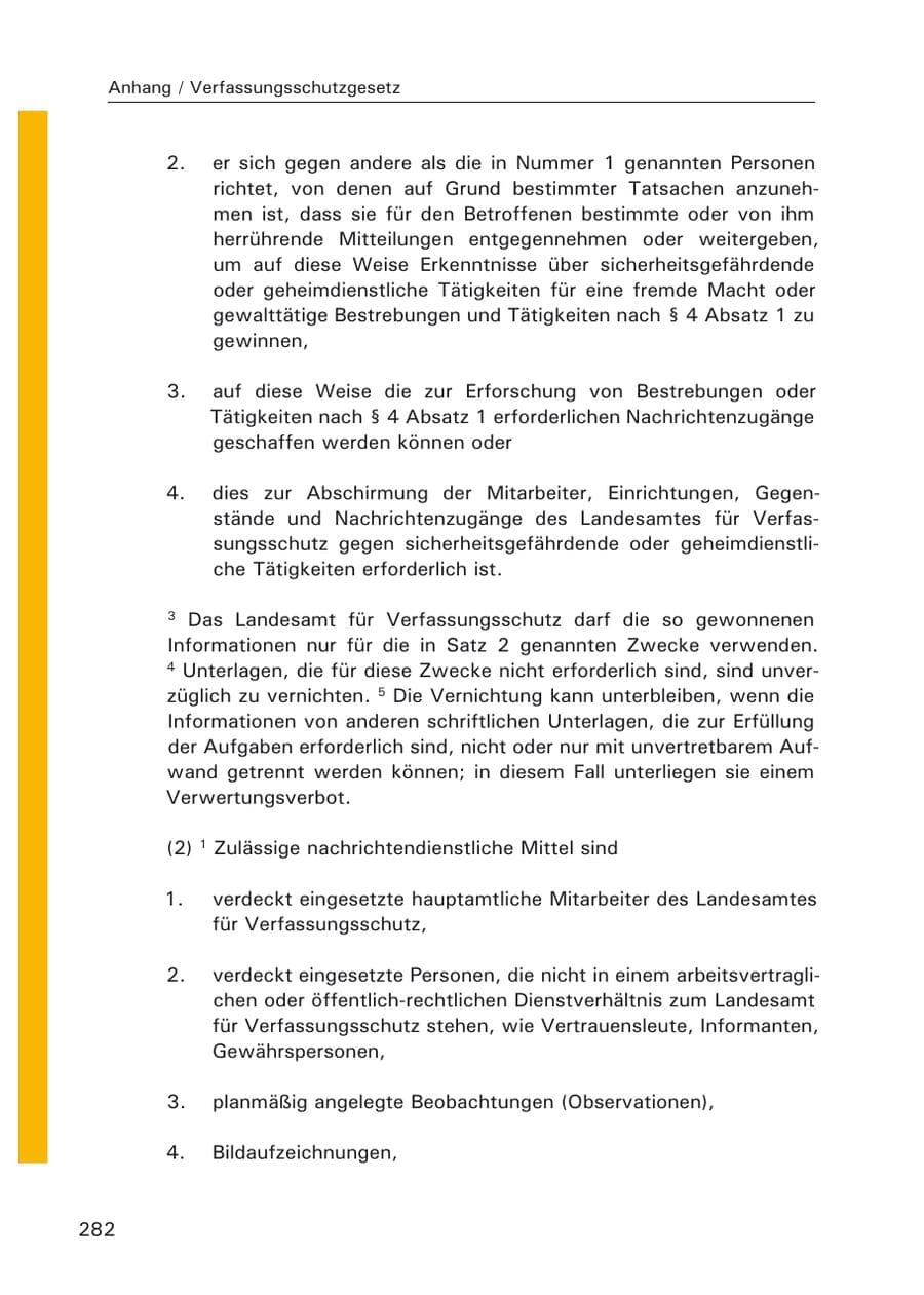 Seite 284 des Verfassungsschutzbericht 2006 Hamburg