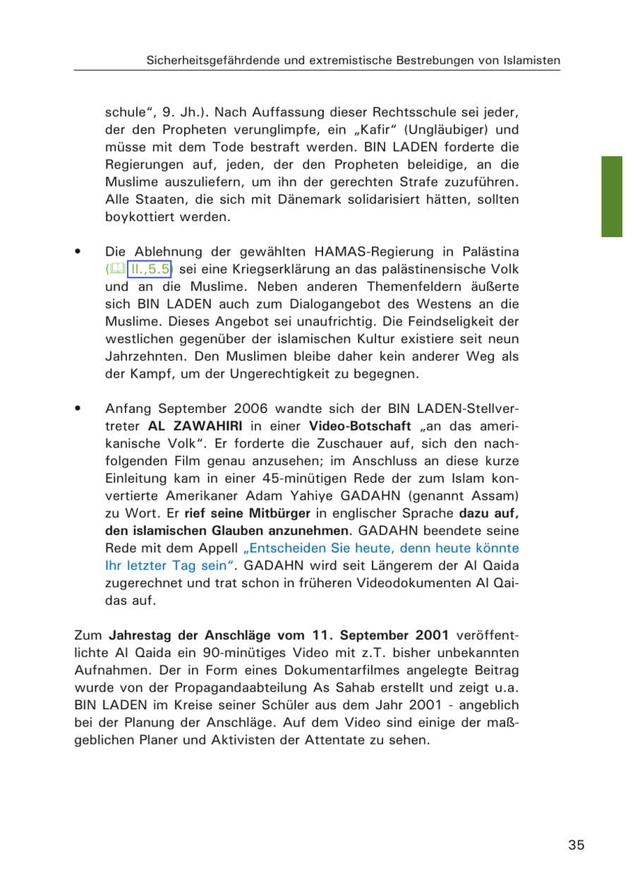Seite 37 des Verfassungsschutzbericht 2006 Hamburg