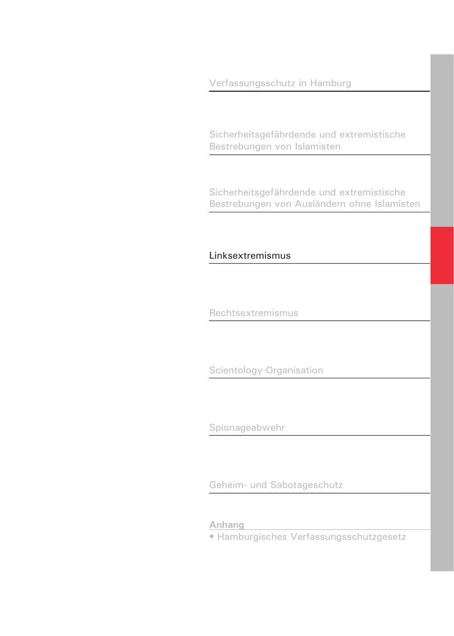 Seite 105 des Verfassungsschutzbericht 2007 Hamburg