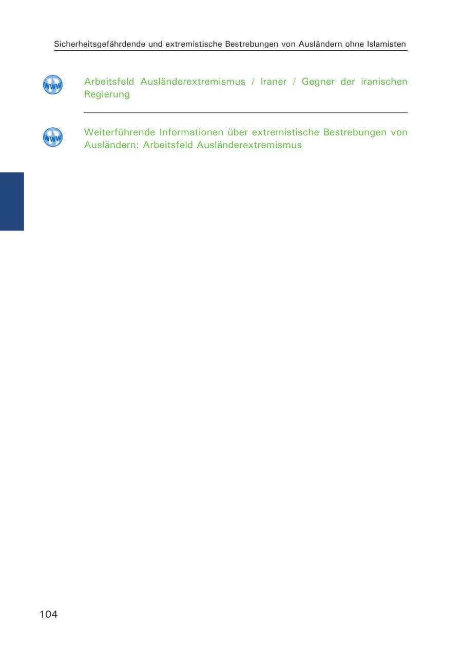 Seite 107 des Verfassungsschutzbericht 2007 Hamburg