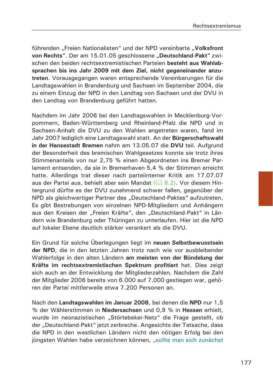 Seite 179 des Verfassungsschutzbericht 2007 Hamburg