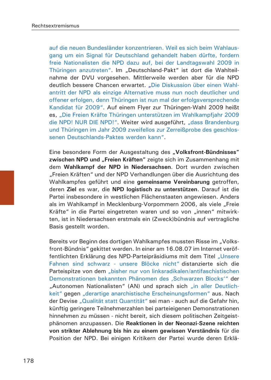 Seite 180 des Verfassungsschutzbericht 2007 Hamburg