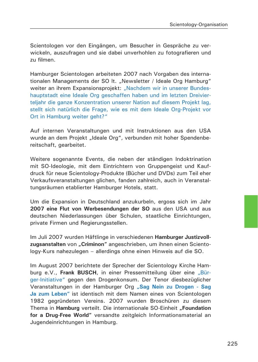 Seite 227 des Verfassungsschutzbericht 2007 Hamburg