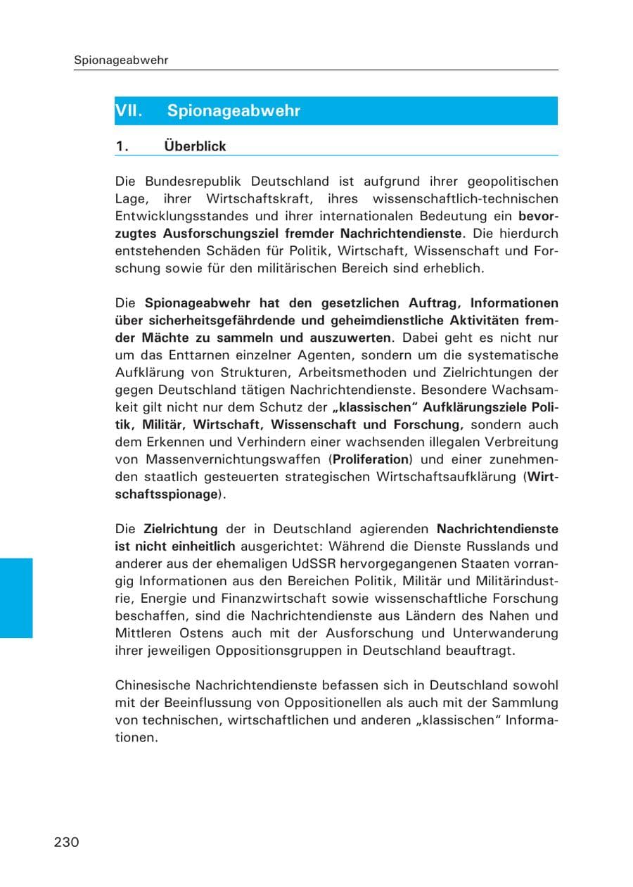 Seite 232 des Verfassungsschutzbericht 2007 Hamburg