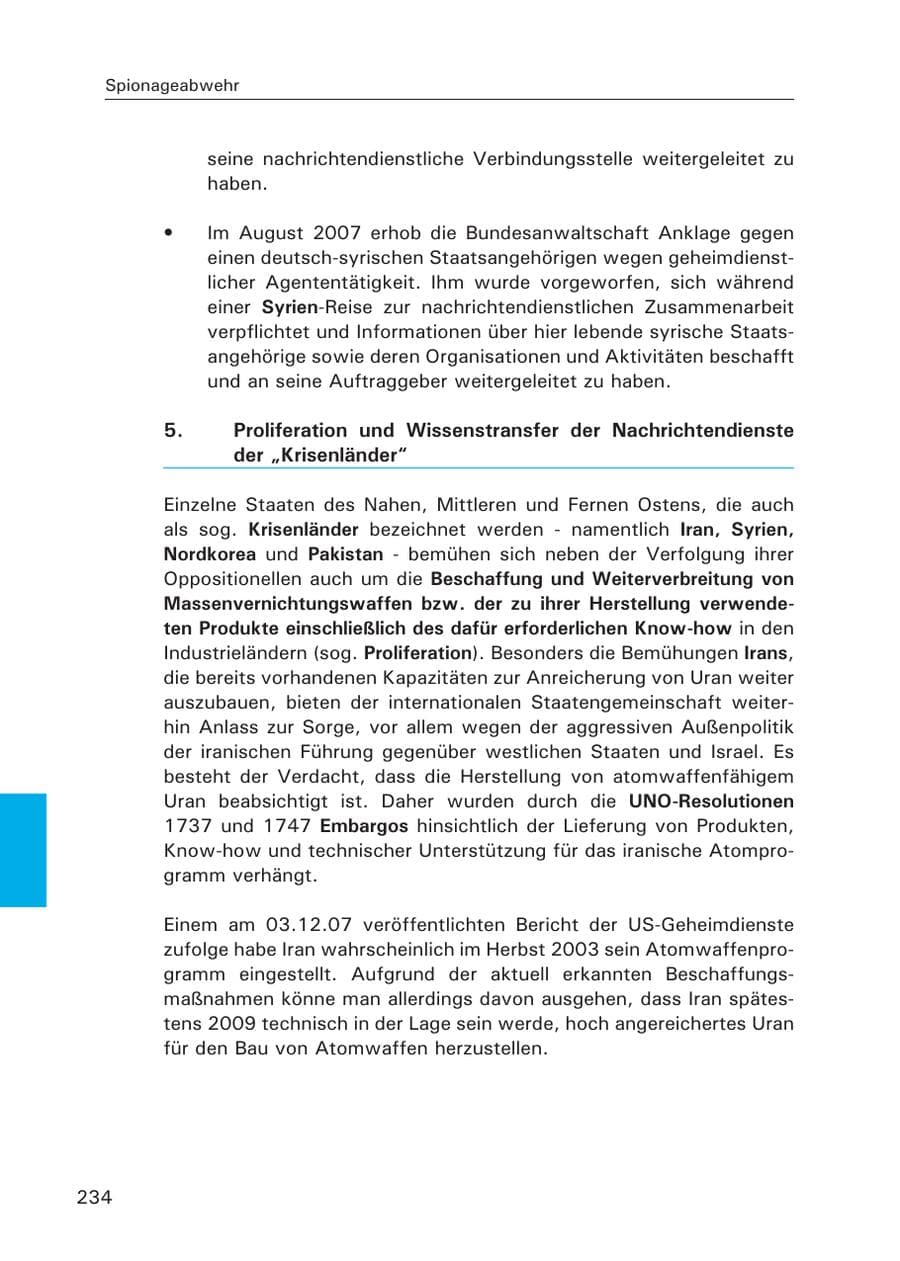 Seite 236 des Verfassungsschutzbericht 2007 Hamburg