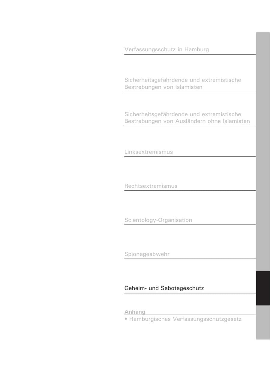Seite 239 des Verfassungsschutzbericht 2007 Hamburg