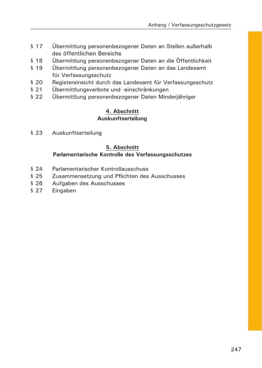 Seite 249 des Verfassungsschutzbericht 2007 Hamburg