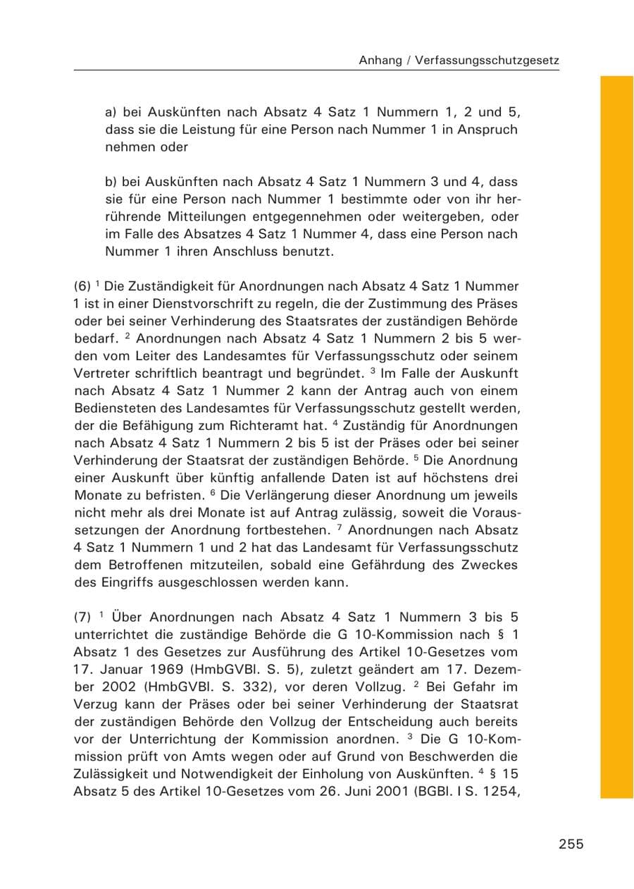 Seite 257 des Verfassungsschutzbericht 2007 Hamburg