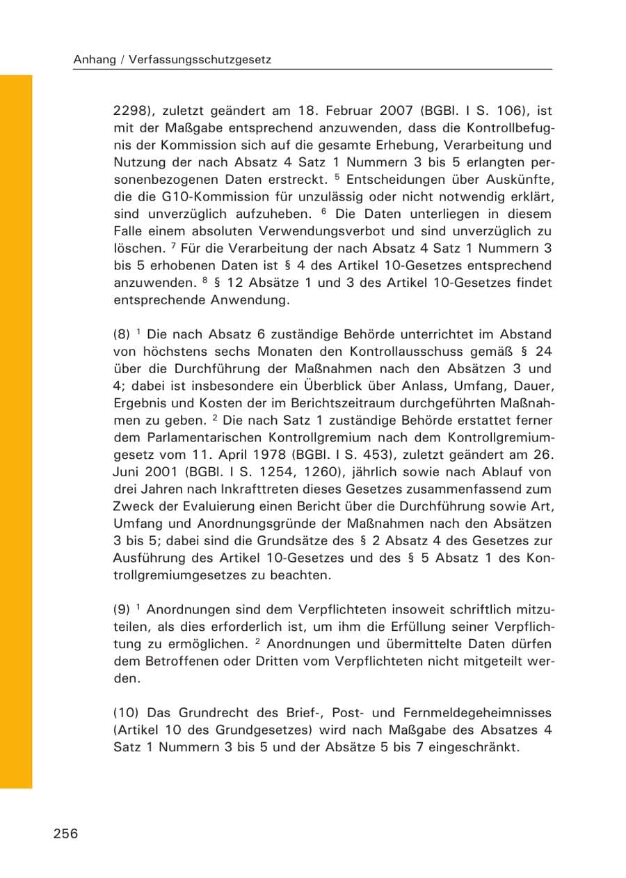 Seite 258 des Verfassungsschutzbericht 2007 Hamburg
