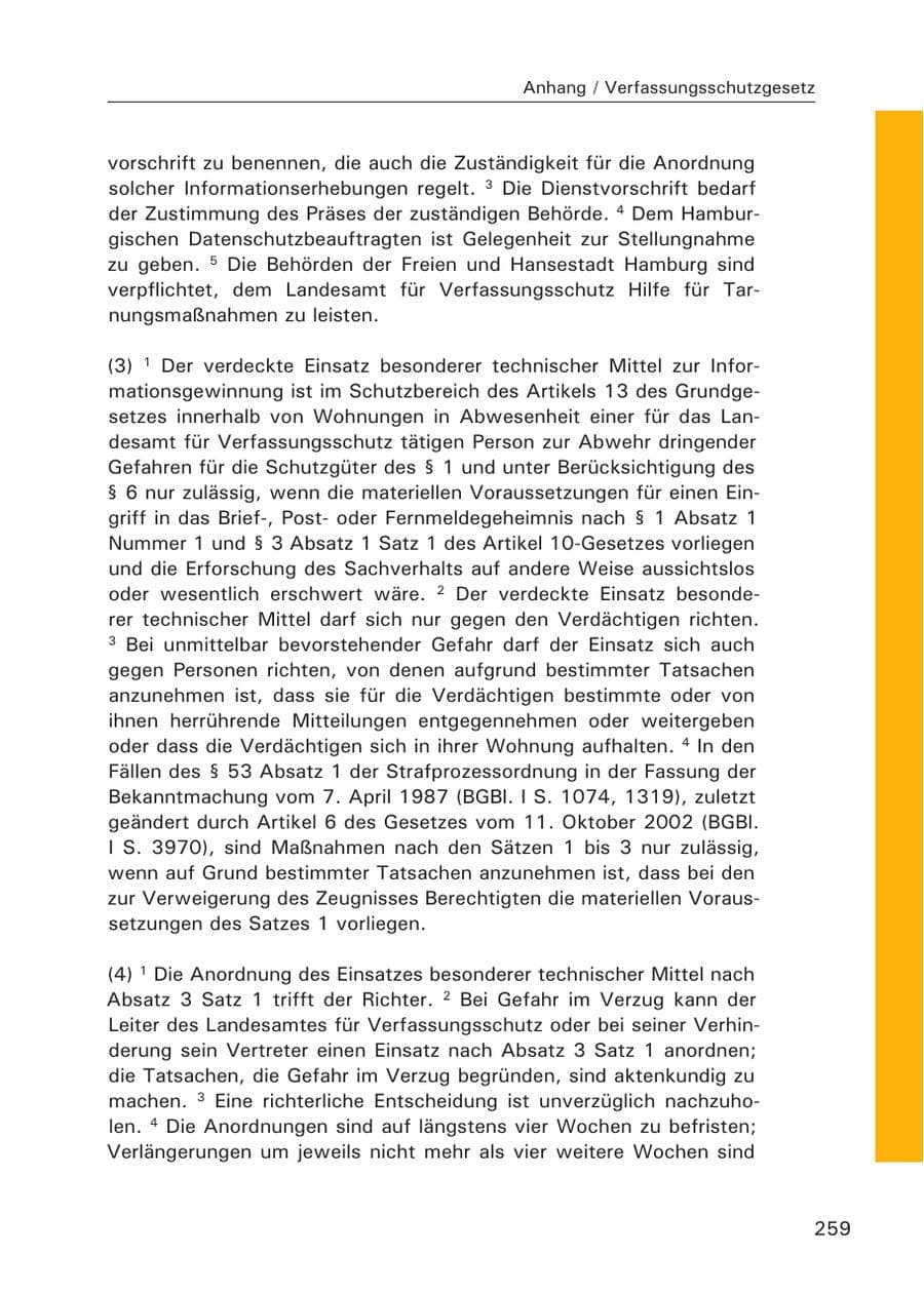 Seite 261 des Verfassungsschutzbericht 2007 Hamburg