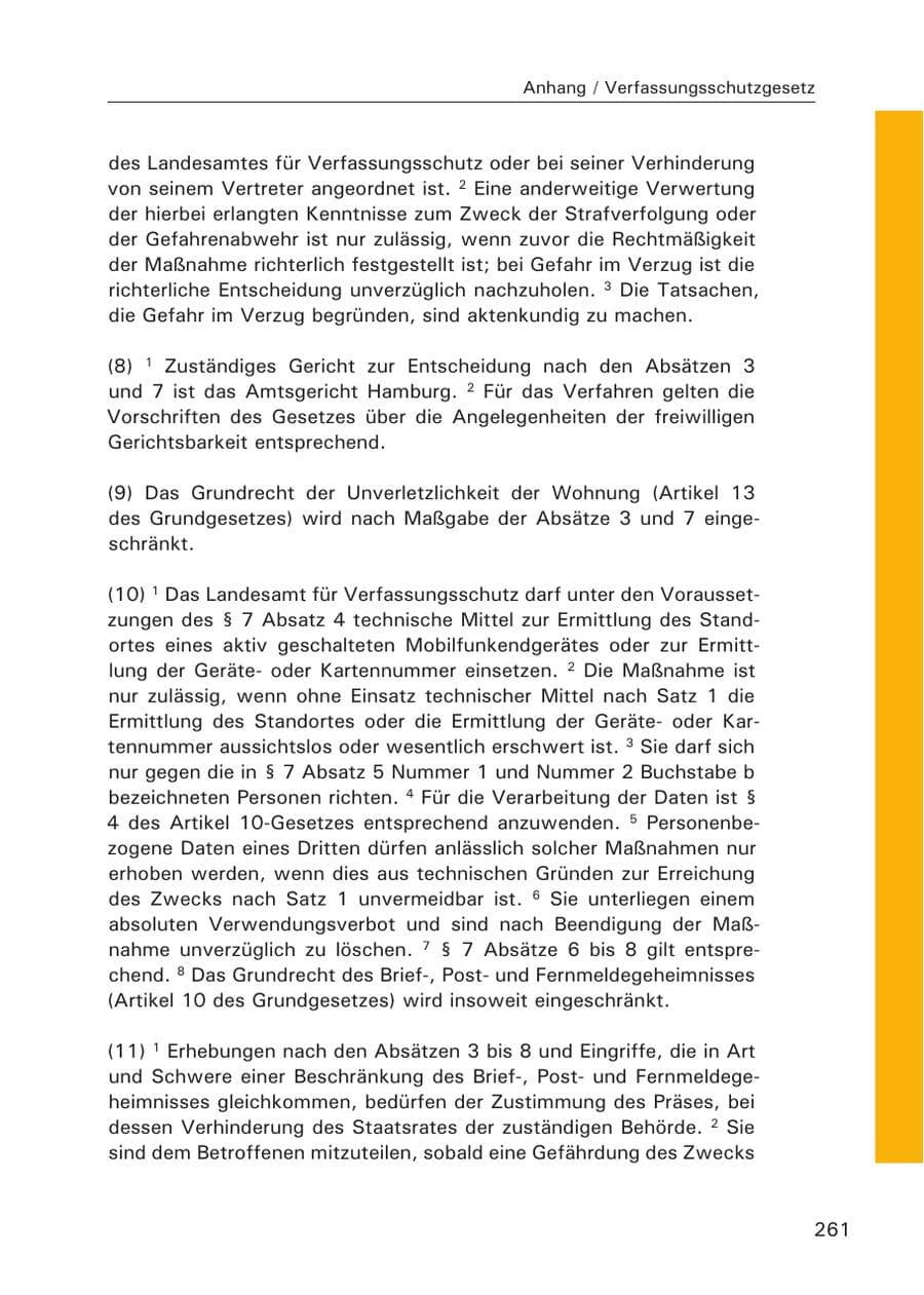 Seite 263 des Verfassungsschutzbericht 2007 Hamburg