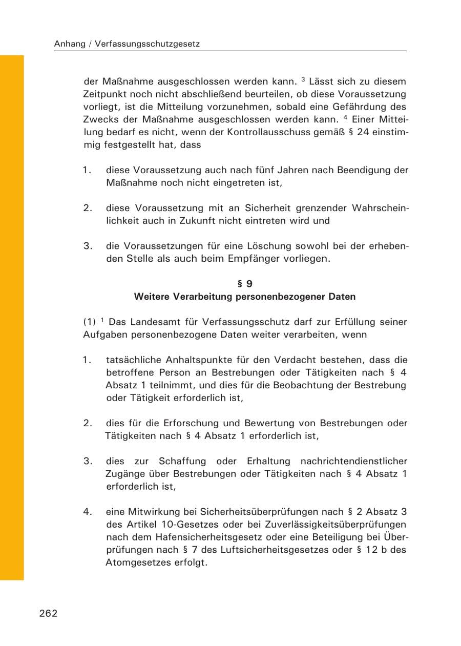 Seite 264 des Verfassungsschutzbericht 2007 Hamburg