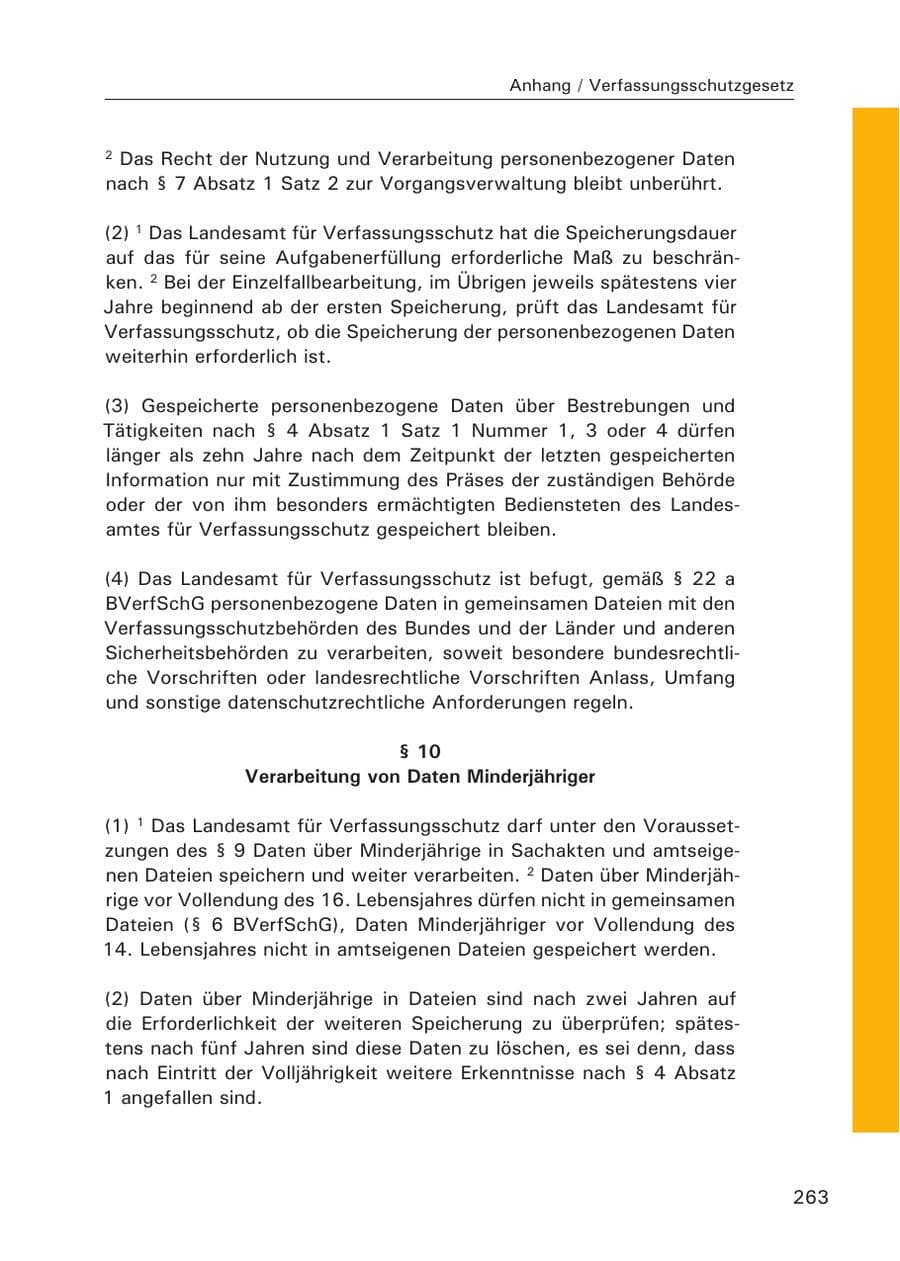 Seite 265 des Verfassungsschutzbericht 2007 Hamburg