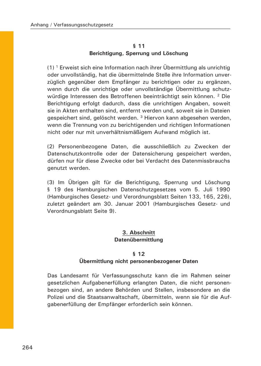 Seite 266 des Verfassungsschutzbericht 2007 Hamburg