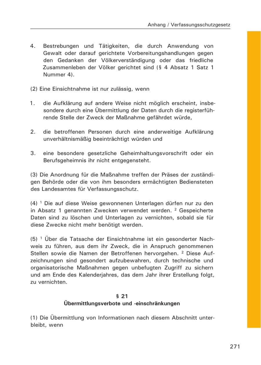 Seite 273 des Verfassungsschutzbericht 2007 Hamburg