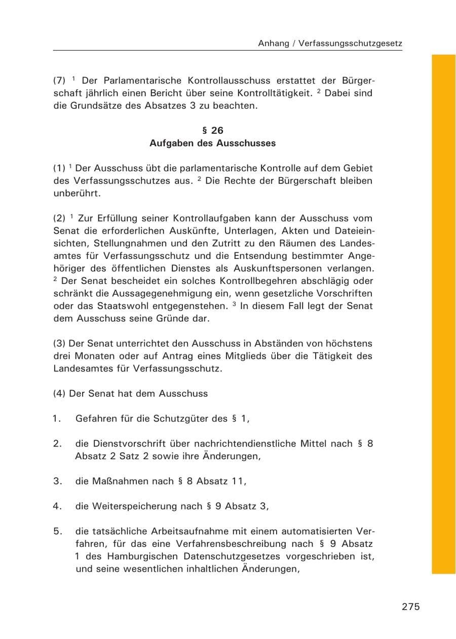 Seite 277 des Verfassungsschutzbericht 2007 Hamburg