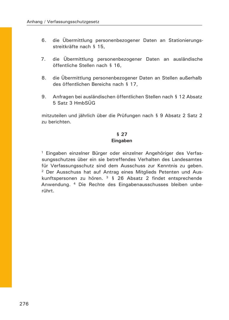 Seite 278 des Verfassungsschutzbericht 2007 Hamburg