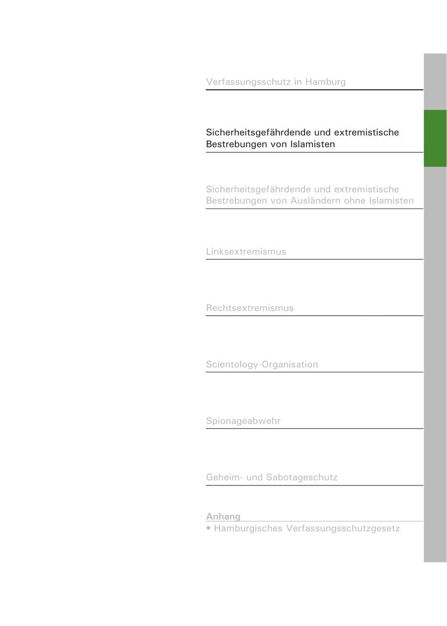 Seite 29 des Verfassungsschutzbericht 2007 Hamburg