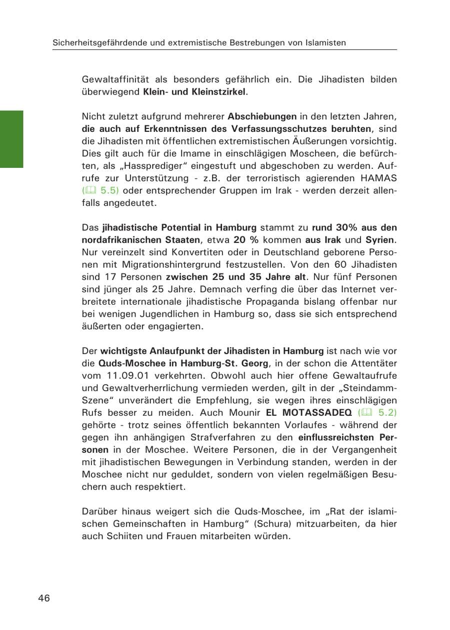 Seite 48 des Verfassungsschutzbericht 2007 Hamburg