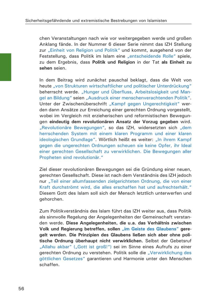Seite 58 des Verfassungsschutzbericht 2007 Hamburg