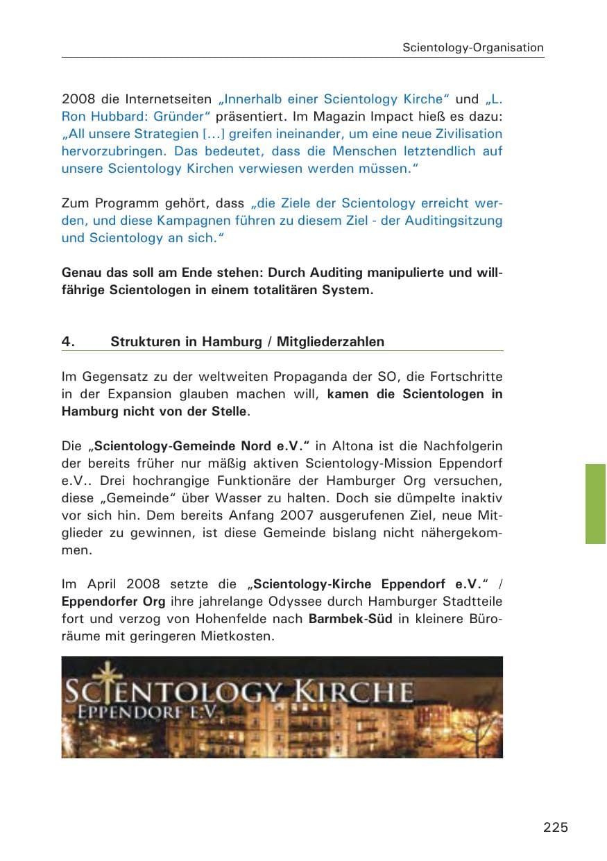 Seite 227 des Verfassungsschutzbericht 2008 Hamburg
