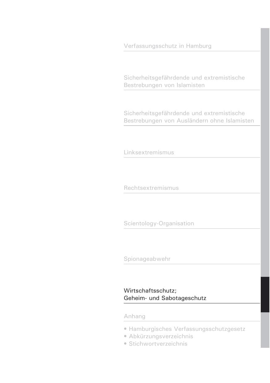 Seite 241 des Verfassungsschutzbericht 2008 Hamburg