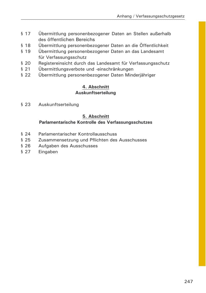 Seite 249 des Verfassungsschutzbericht 2008 Hamburg