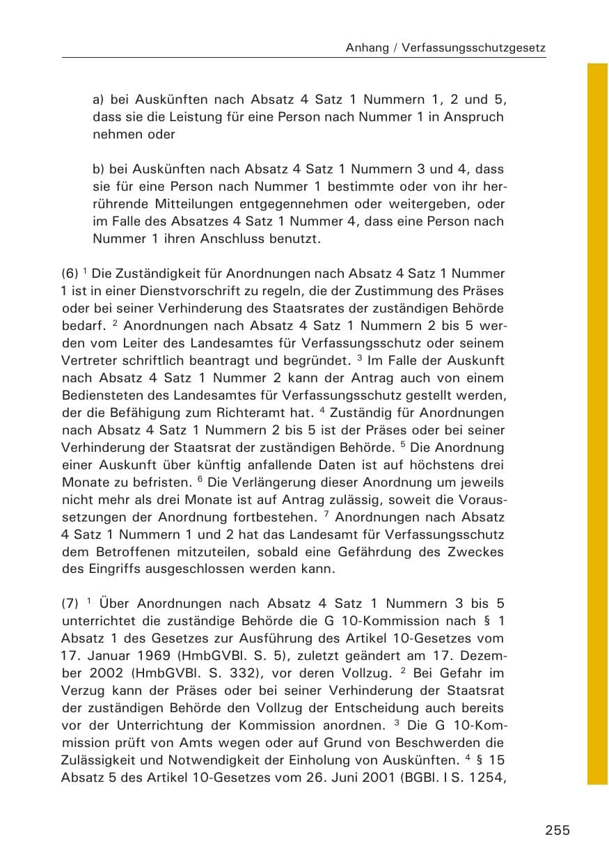 Seite 257 des Verfassungsschutzbericht 2008 Hamburg