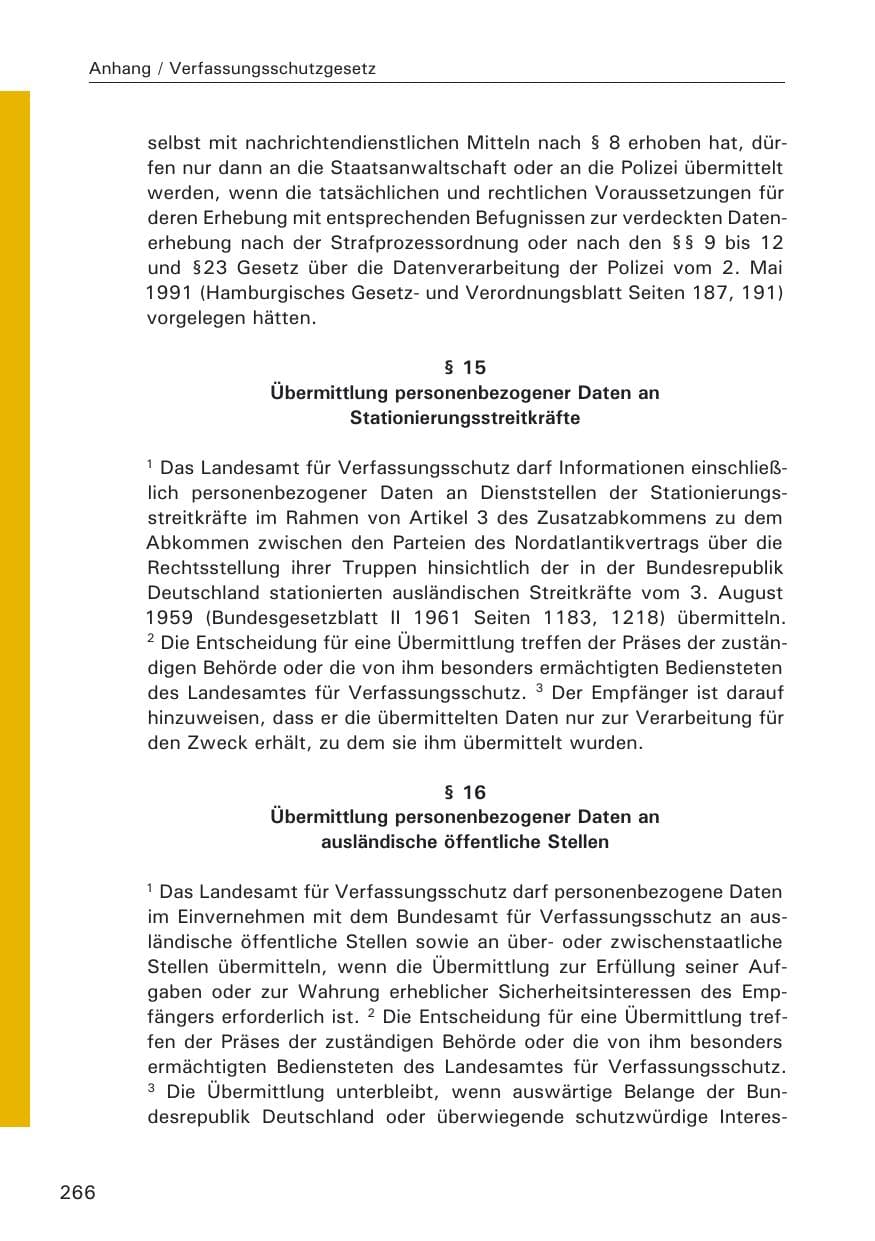 Seite 268 des Verfassungsschutzbericht 2008 Hamburg
