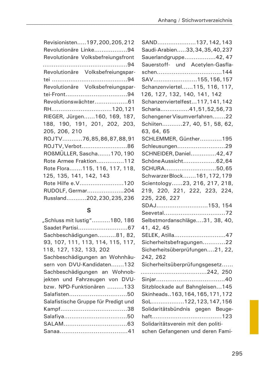 Seite 297 des Verfassungsschutzbericht 2008 Hamburg