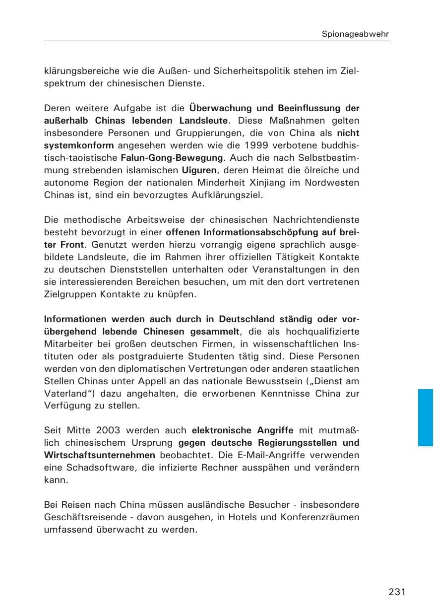Seite 233 des Verfassungsschutzbericht 2009 Hamburg