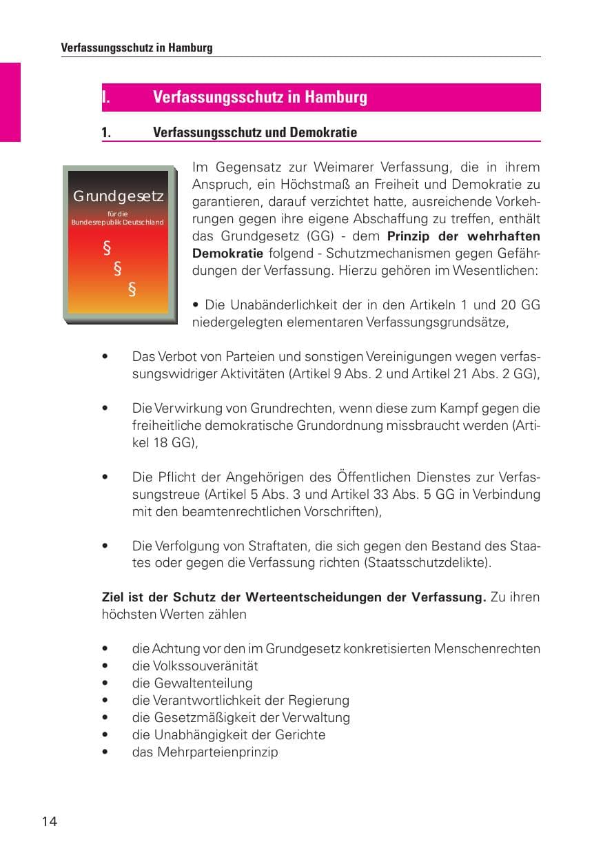 Seite 15 des Verfassungsschutzbericht 2010 Hamburg
