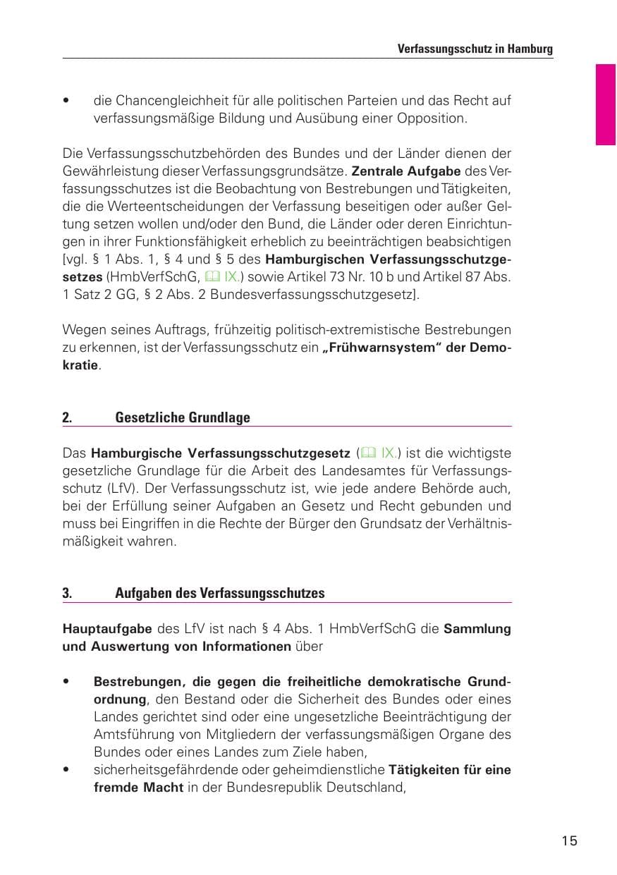 Seite 16 des Verfassungsschutzbericht 2010 Hamburg
