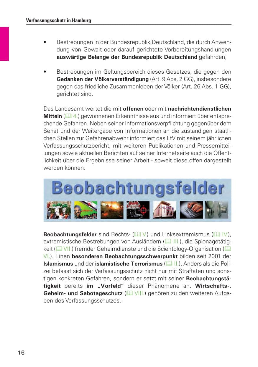Seite 17 des Verfassungsschutzbericht 2010 Hamburg