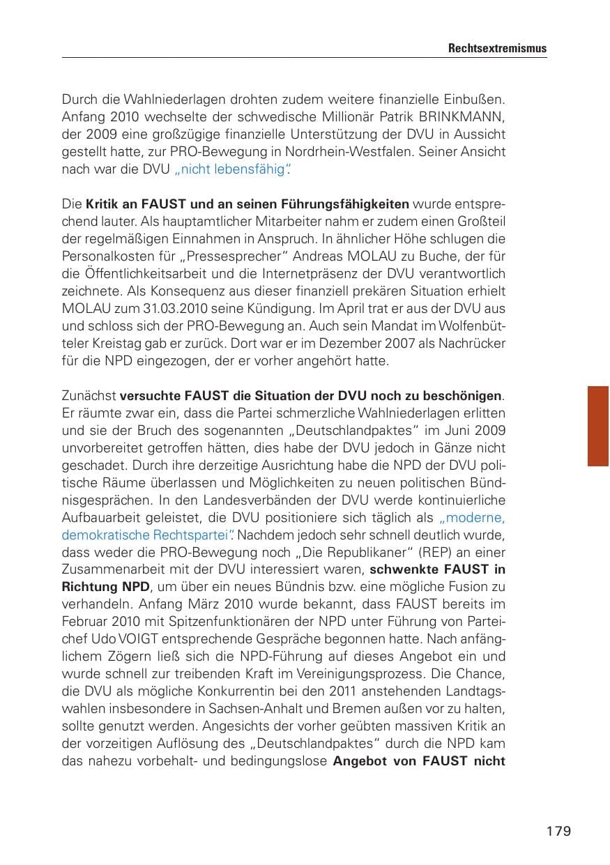 Seite 180 des Verfassungsschutzbericht 2010 Hamburg