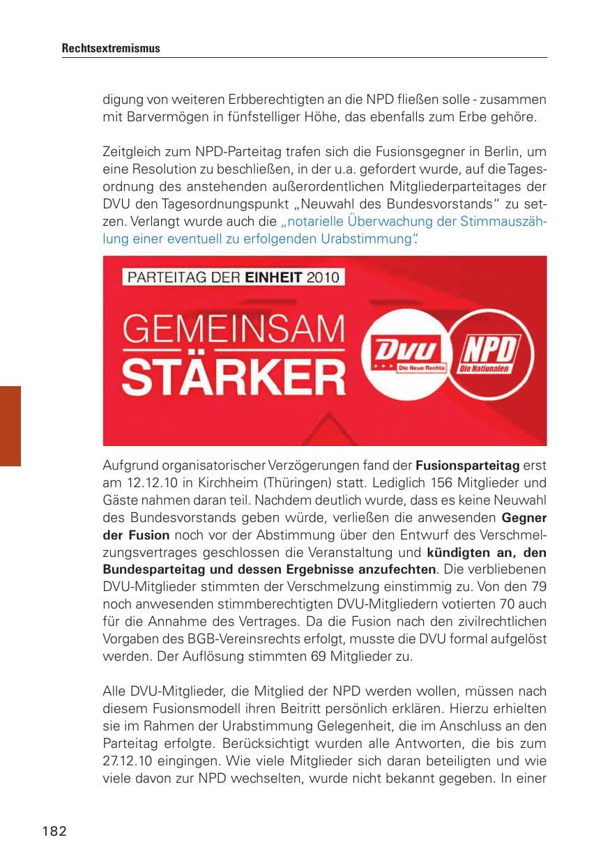 Seite 183 des Verfassungsschutzbericht 2010 Hamburg