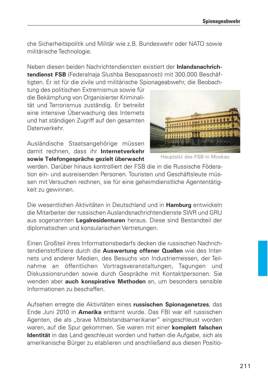 Seite 212 des Verfassungsschutzbericht 2010 Hamburg