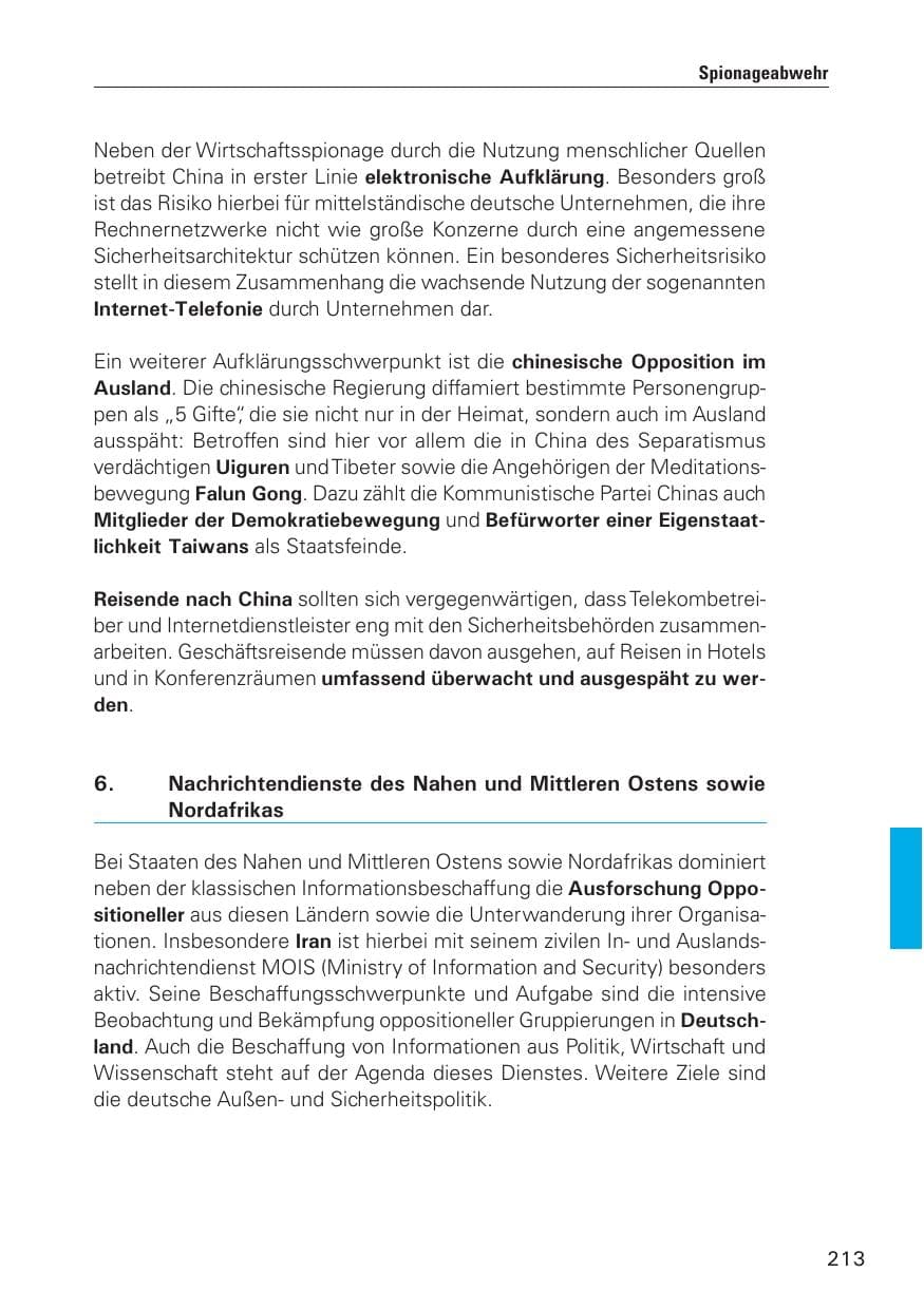 Seite 214 des Verfassungsschutzbericht 2010 Hamburg