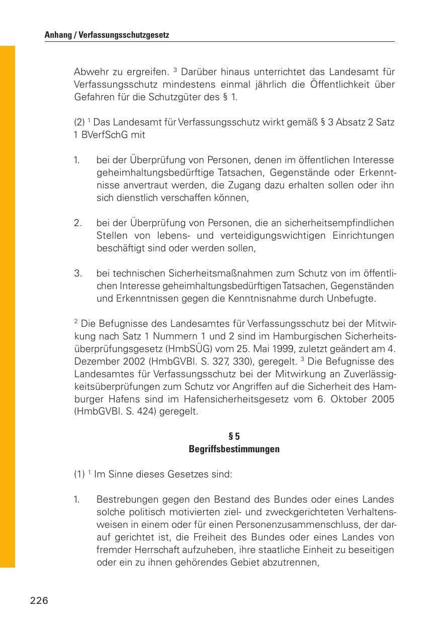 Seite 227 des Verfassungsschutzbericht 2010 Hamburg