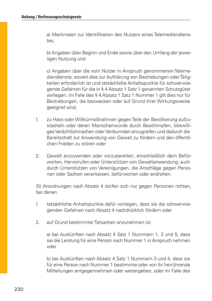 Seite 231 des Verfassungsschutzbericht 2010 Hamburg