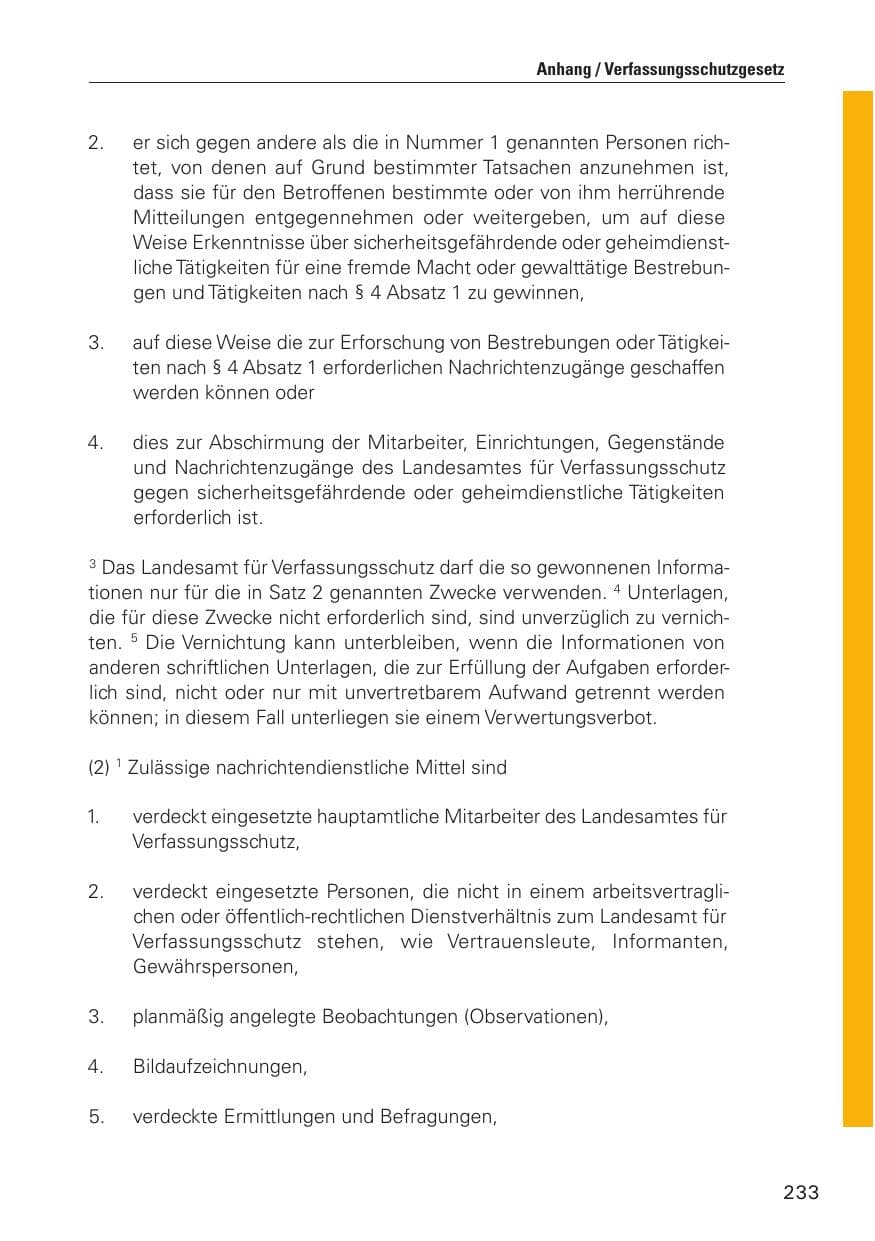 Seite 234 des Verfassungsschutzbericht 2010 Hamburg